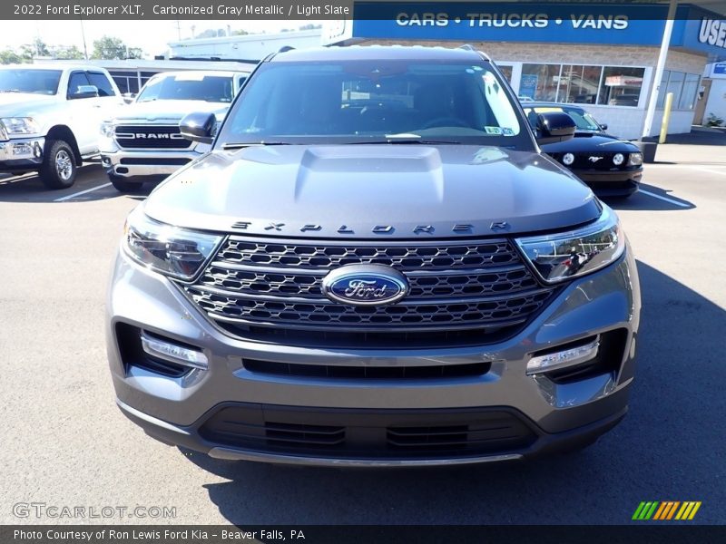 Carbonized Gray Metallic / Light Slate 2022 Ford Explorer XLT