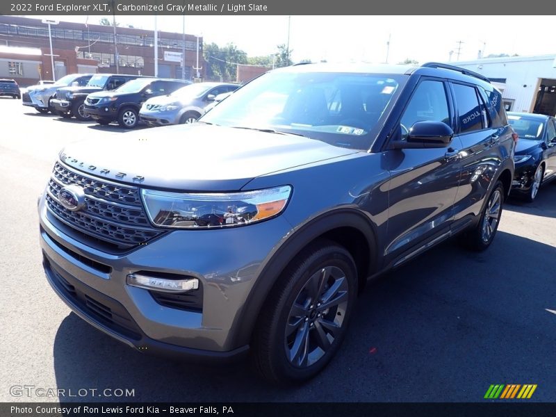 Carbonized Gray Metallic / Light Slate 2022 Ford Explorer XLT