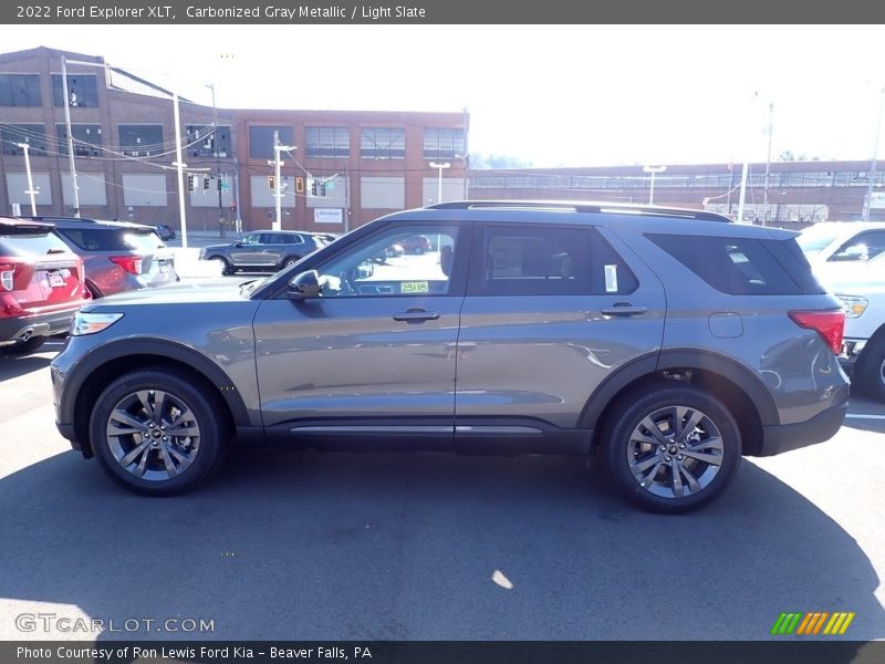 Carbonized Gray Metallic / Light Slate 2022 Ford Explorer XLT