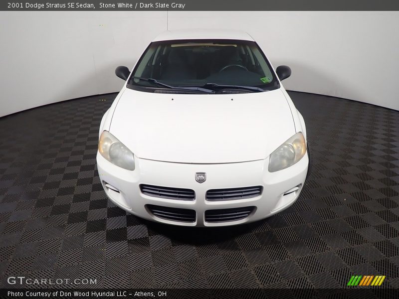 Stone White / Dark Slate Gray 2001 Dodge Stratus SE Sedan