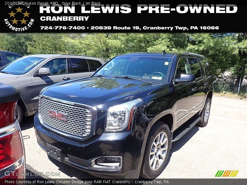 Onyx Black / Jet Black 2017 GMC Yukon Denali 4WD