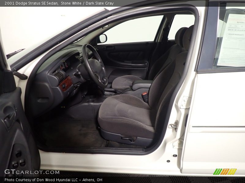 Stone White / Dark Slate Gray 2001 Dodge Stratus SE Sedan