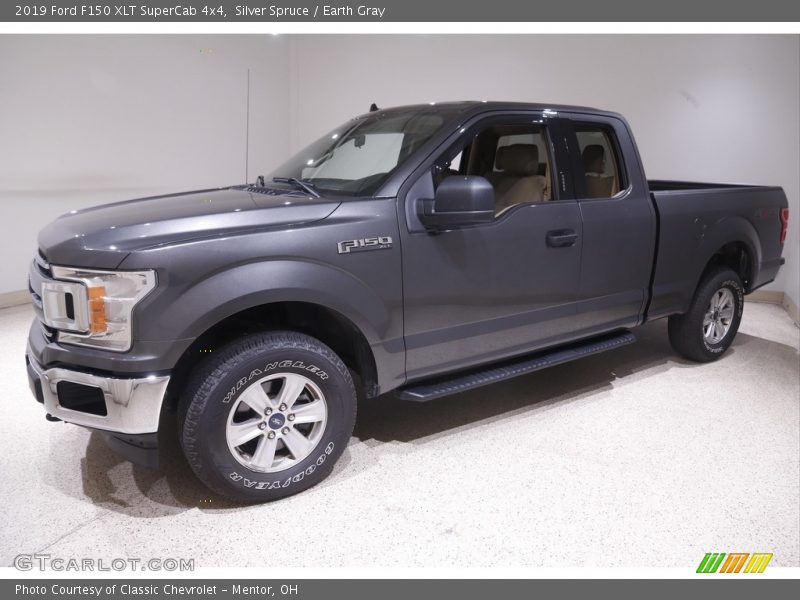 Silver Spruce / Earth Gray 2019 Ford F150 XLT SuperCab 4x4