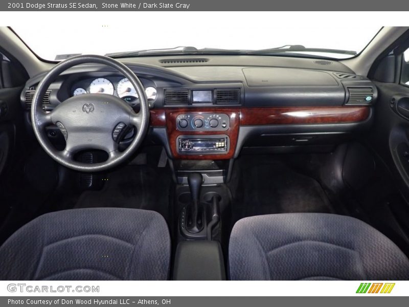 Stone White / Dark Slate Gray 2001 Dodge Stratus SE Sedan