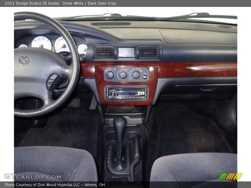 Stone White / Dark Slate Gray 2001 Dodge Stratus SE Sedan