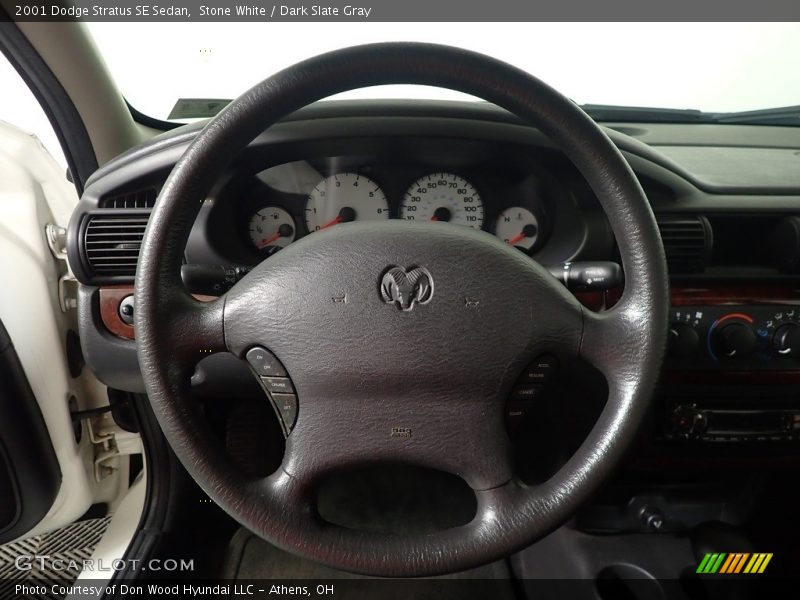 Stone White / Dark Slate Gray 2001 Dodge Stratus SE Sedan