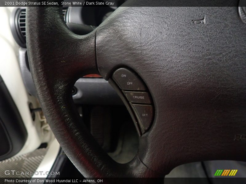 Stone White / Dark Slate Gray 2001 Dodge Stratus SE Sedan