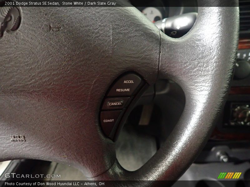 Stone White / Dark Slate Gray 2001 Dodge Stratus SE Sedan