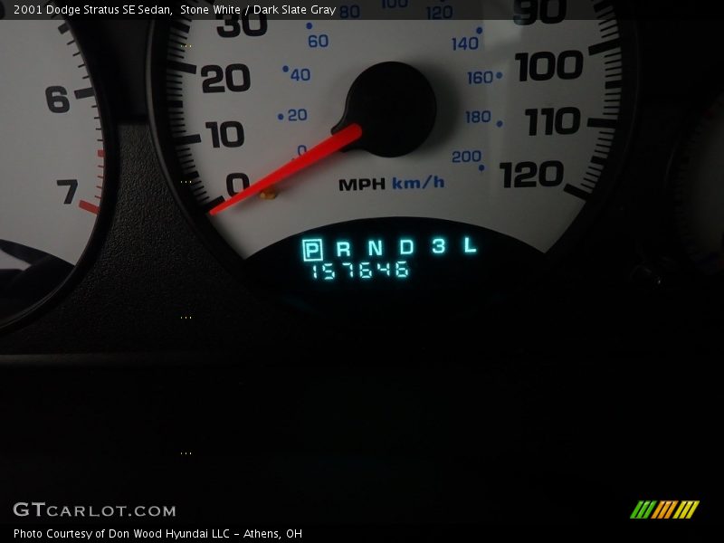 Stone White / Dark Slate Gray 2001 Dodge Stratus SE Sedan
