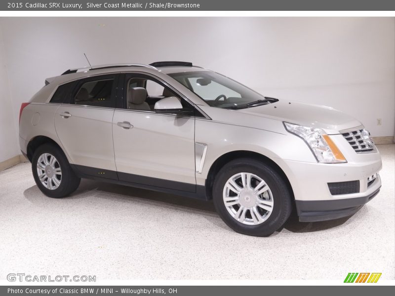 Silver Coast Metallic / Shale/Brownstone 2015 Cadillac SRX Luxury