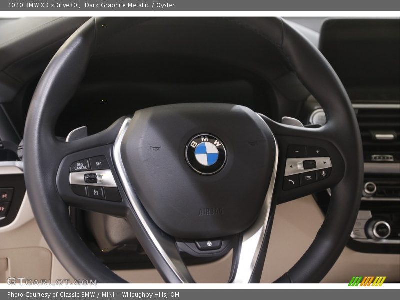 Dark Graphite Metallic / Oyster 2020 BMW X3 xDrive30i