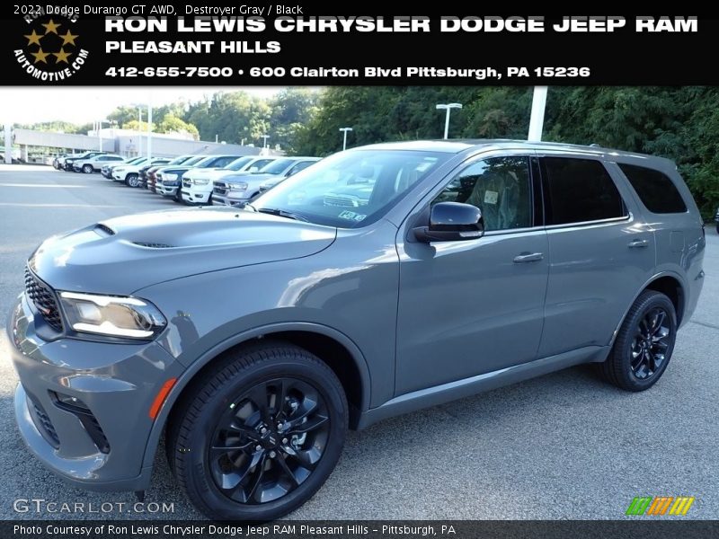 Destroyer Gray / Black 2022 Dodge Durango GT AWD