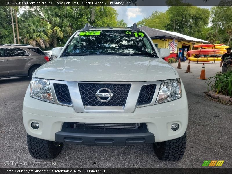 Glacier White / Graphite/Steel 2019 Nissan Frontier Pro-4X Crew Cab 4x4