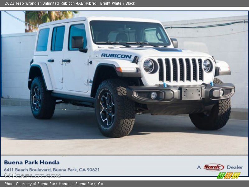 Bright White / Black 2022 Jeep Wrangler Unlimited Rubicon 4XE Hybrid