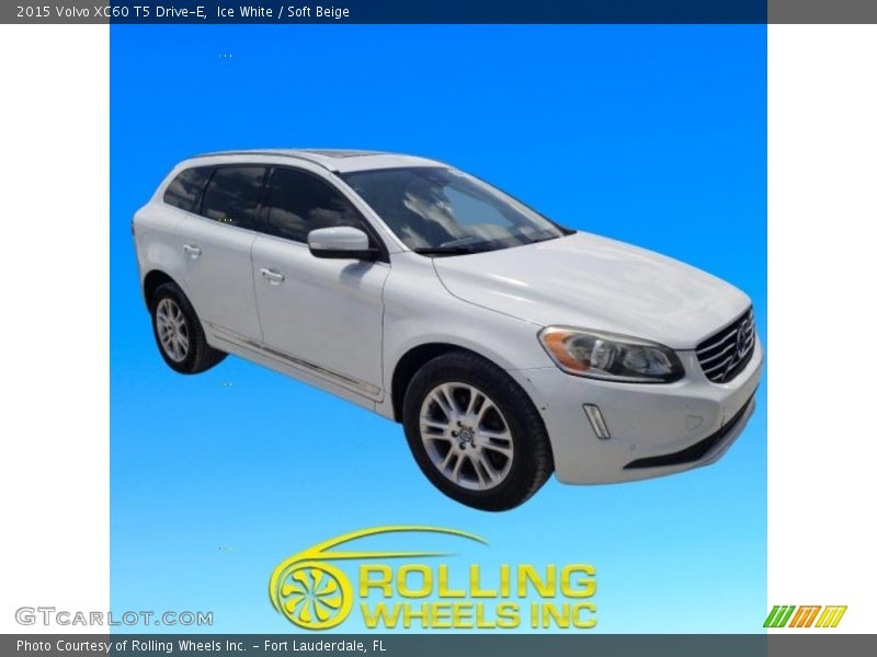 Ice White / Soft Beige 2015 Volvo XC60 T5 Drive-E