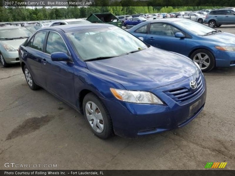 Blue Ribbon Metallic / Ash 2007 Toyota Camry CE