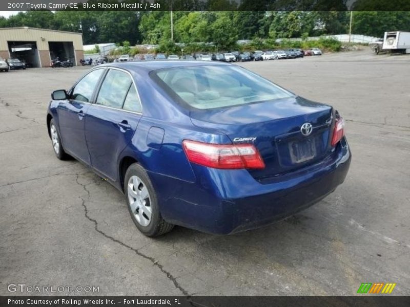 Blue Ribbon Metallic / Ash 2007 Toyota Camry CE