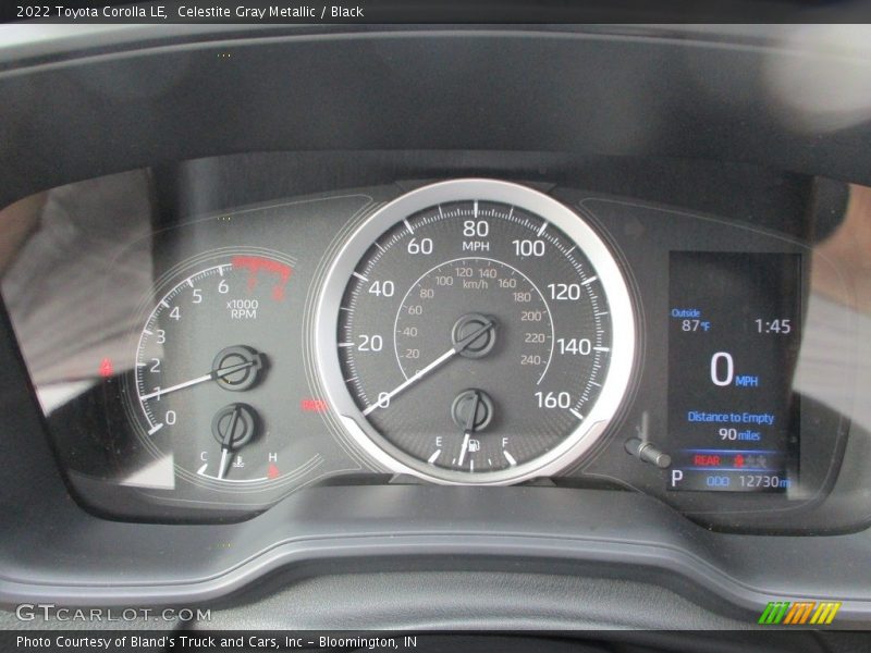 Celestite Gray Metallic / Black 2022 Toyota Corolla LE