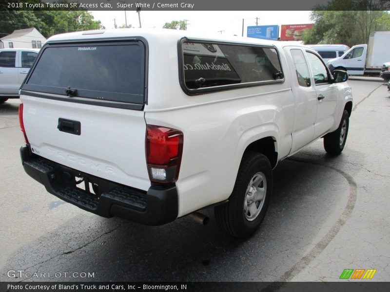 Super White / Cement Gray 2018 Toyota Tacoma SR Access Cab