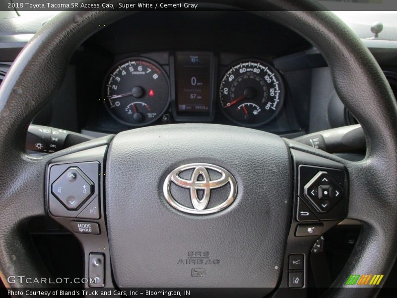 Super White / Cement Gray 2018 Toyota Tacoma SR Access Cab