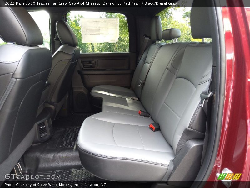 Rear Seat of 2022 5500 Tradesman Crew Cab 4x4 Chassis