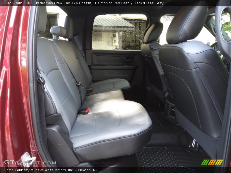 Rear Seat of 2022 5500 Tradesman Crew Cab 4x4 Chassis