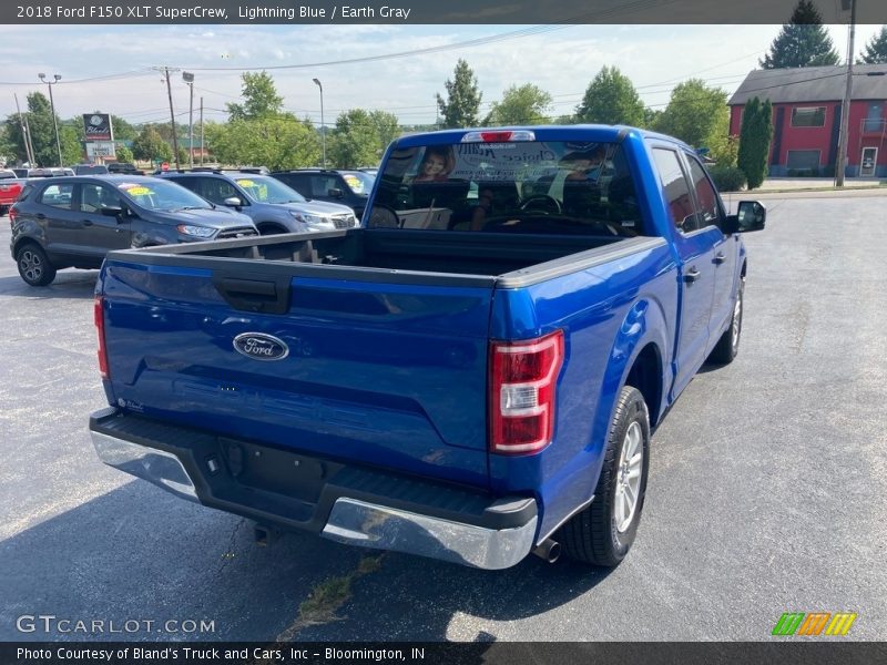 Lightning Blue / Earth Gray 2018 Ford F150 XLT SuperCrew