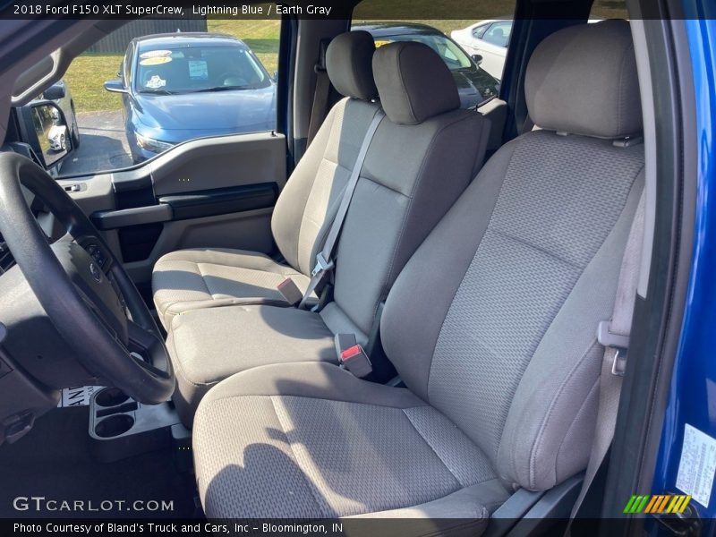 Lightning Blue / Earth Gray 2018 Ford F150 XLT SuperCrew