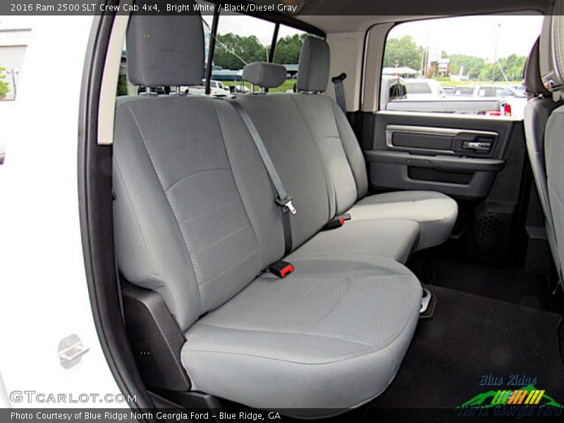 Rear Seat of 2016 2500 SLT Crew Cab 4x4