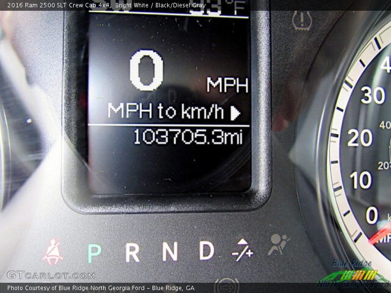 Bright White / Black/Diesel Gray 2016 Ram 2500 SLT Crew Cab 4x4