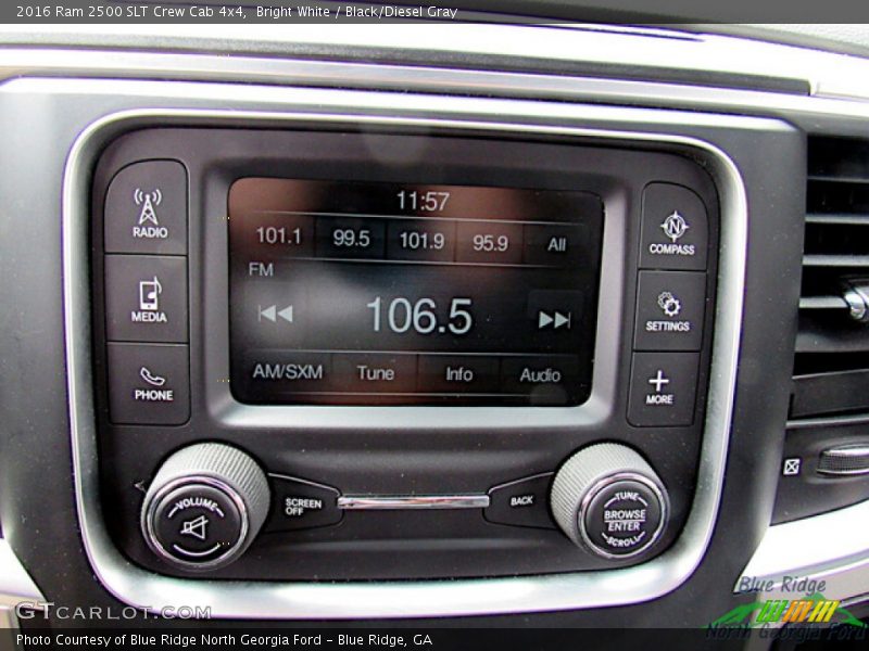 Controls of 2016 2500 SLT Crew Cab 4x4