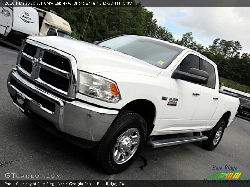 Bright White / Black/Diesel Gray 2016 Ram 2500 SLT Crew Cab 4x4
