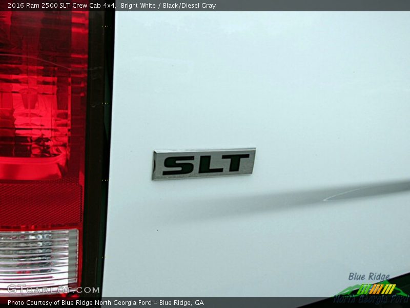 Bright White / Black/Diesel Gray 2016 Ram 2500 SLT Crew Cab 4x4