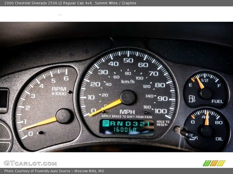 Summit White / Graphite 2000 Chevrolet Silverado 2500 LS Regular Cab 4x4