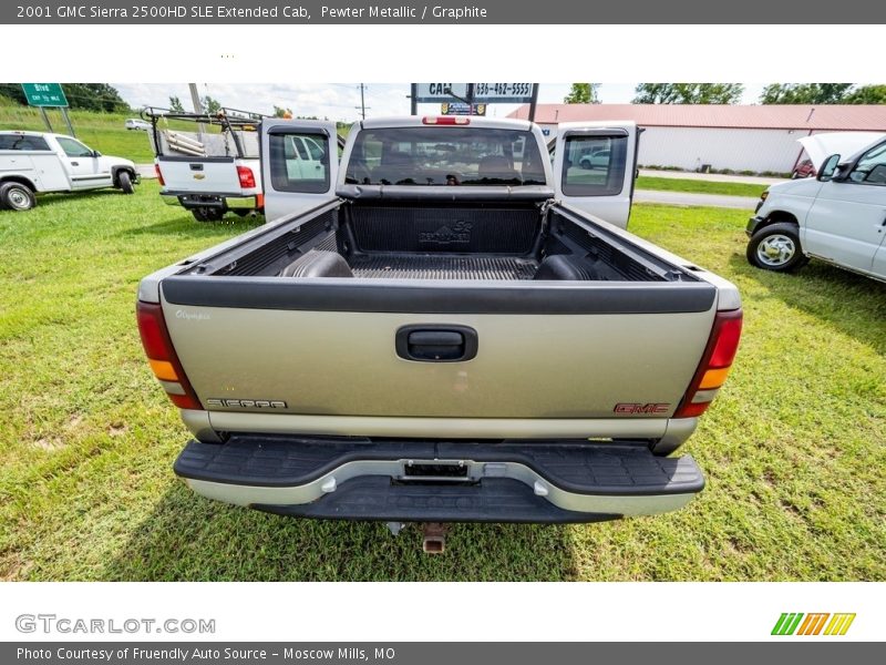 Pewter Metallic / Graphite 2001 GMC Sierra 2500HD SLE Extended Cab
