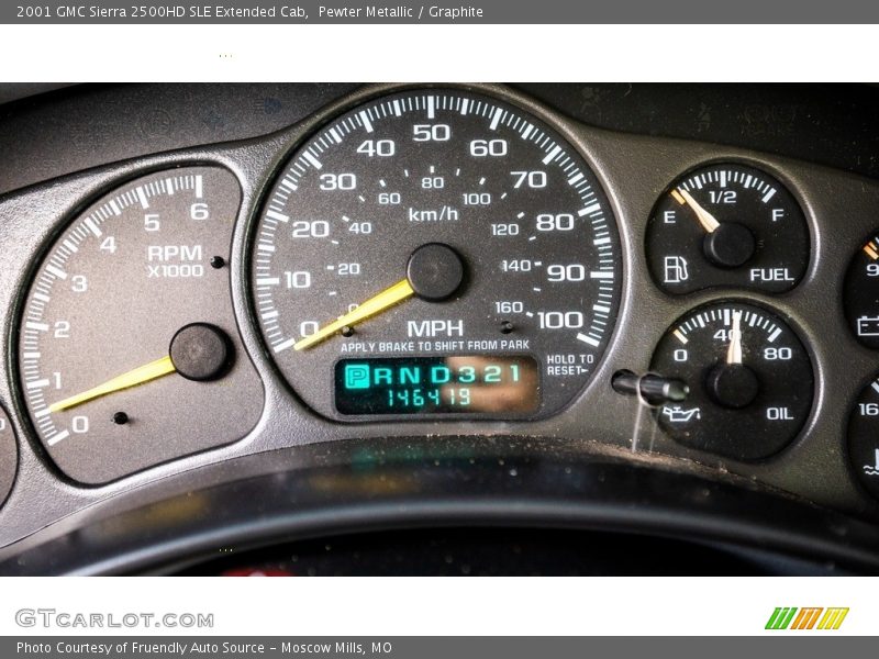  2001 Sierra 2500HD SLE Extended Cab SLE Extended Cab Gauges