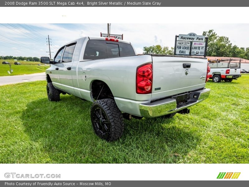 Bright Silver Metallic / Medium Slate Gray 2008 Dodge Ram 3500 SLT Mega Cab 4x4