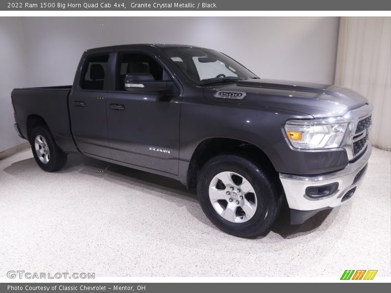 Granite Crystal Metallic / Black 2022 Ram 1500 Big Horn Quad Cab 4x4