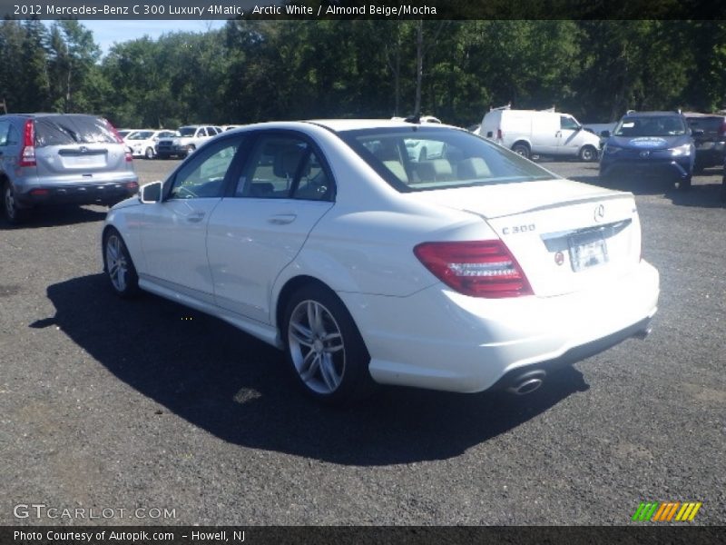 Arctic White / Almond Beige/Mocha 2012 Mercedes-Benz C 300 Luxury 4Matic