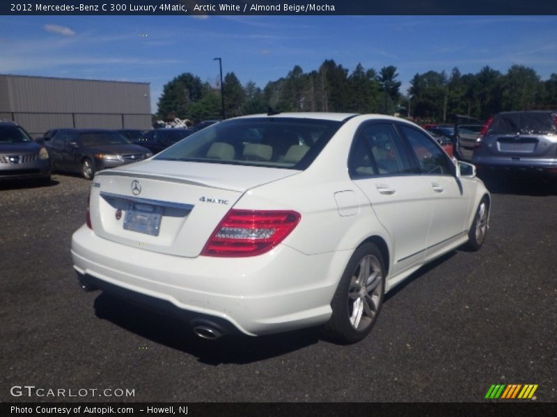 Arctic White / Almond Beige/Mocha 2012 Mercedes-Benz C 300 Luxury 4Matic