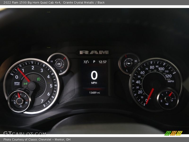 Granite Crystal Metallic / Black 2022 Ram 1500 Big Horn Quad Cab 4x4