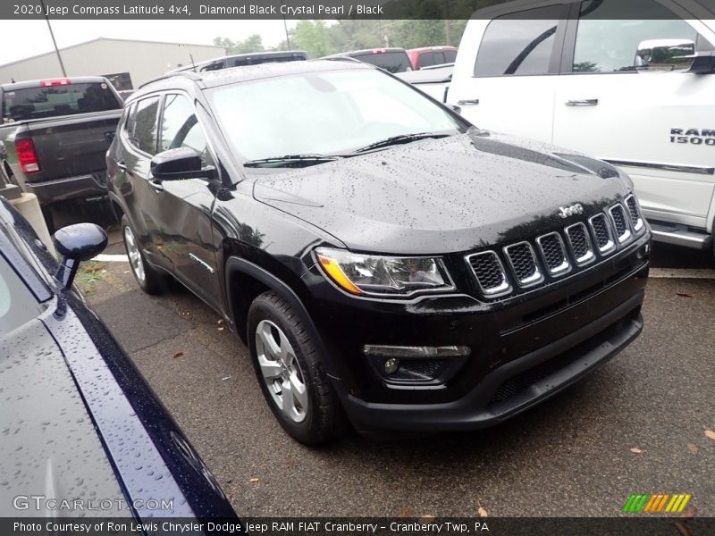 Diamond Black Crystal Pearl / Black 2020 Jeep Compass Latitude 4x4