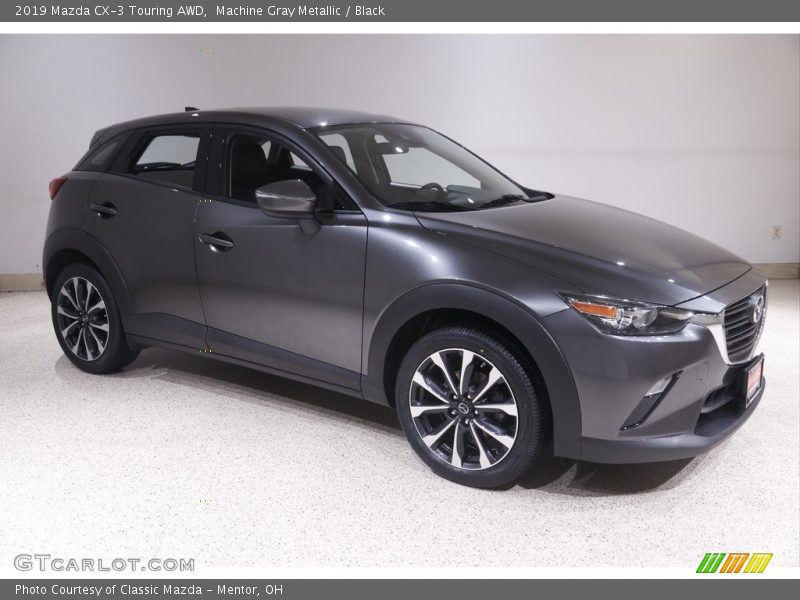 Machine Gray Metallic / Black 2019 Mazda CX-3 Touring AWD