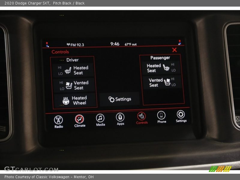 Pitch Black / Black 2020 Dodge Charger SXT