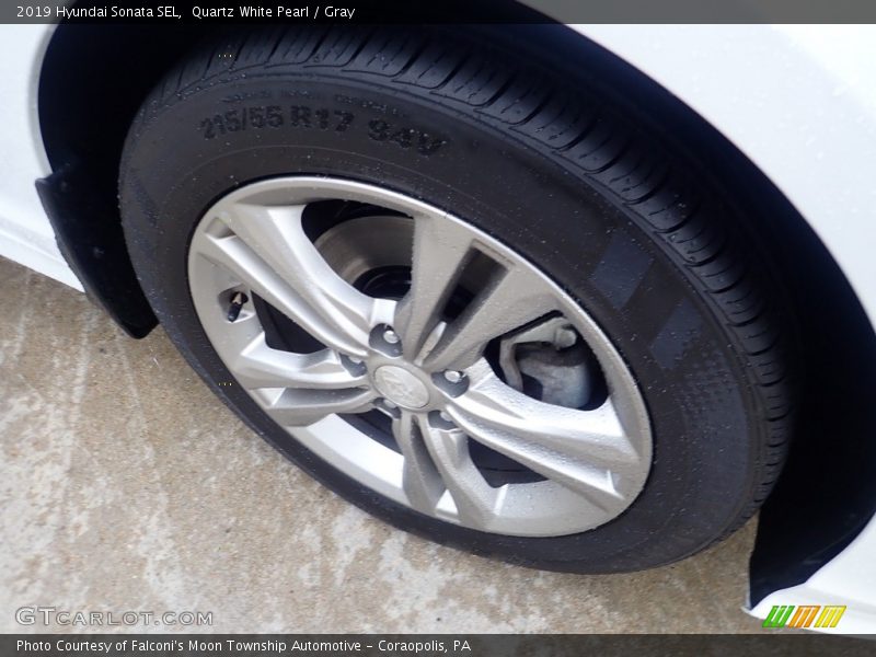 Quartz White Pearl / Gray 2019 Hyundai Sonata SEL