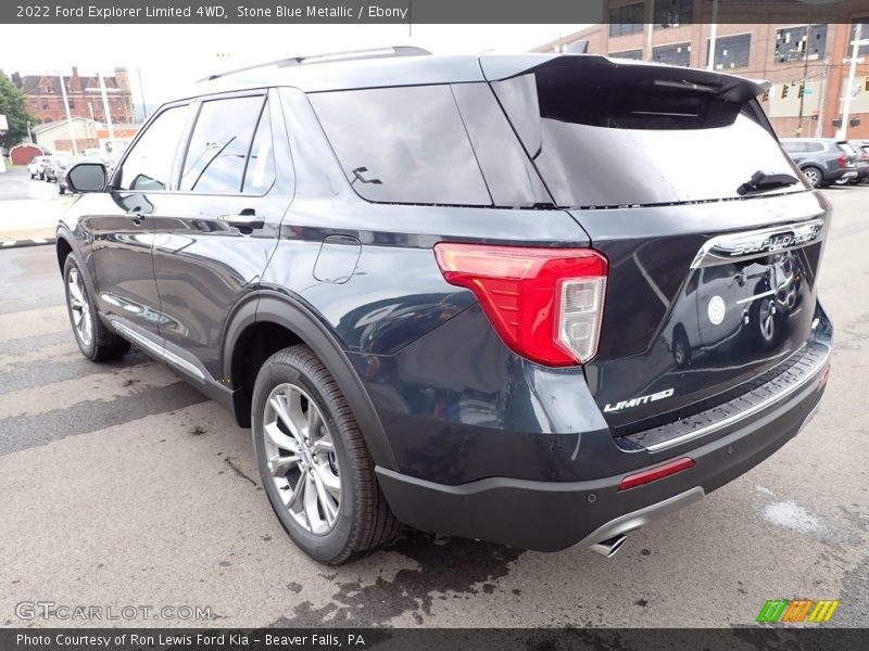 Stone Blue Metallic / Ebony 2022 Ford Explorer Limited 4WD