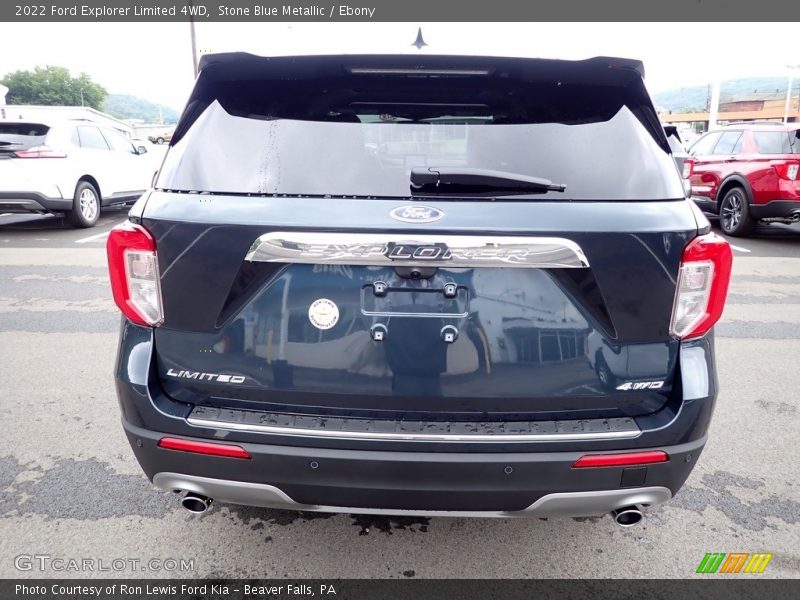 Stone Blue Metallic / Ebony 2022 Ford Explorer Limited 4WD