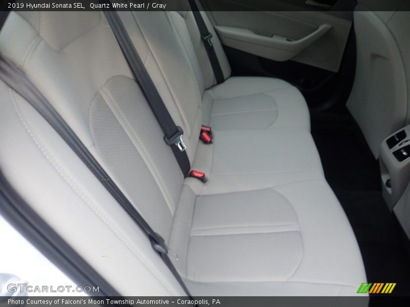Quartz White Pearl / Gray 2019 Hyundai Sonata SEL