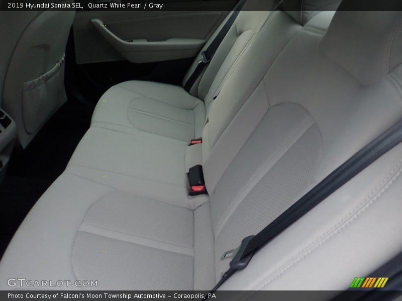 Quartz White Pearl / Gray 2019 Hyundai Sonata SEL
