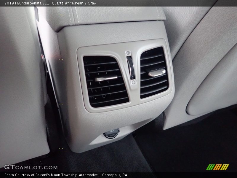 Quartz White Pearl / Gray 2019 Hyundai Sonata SEL